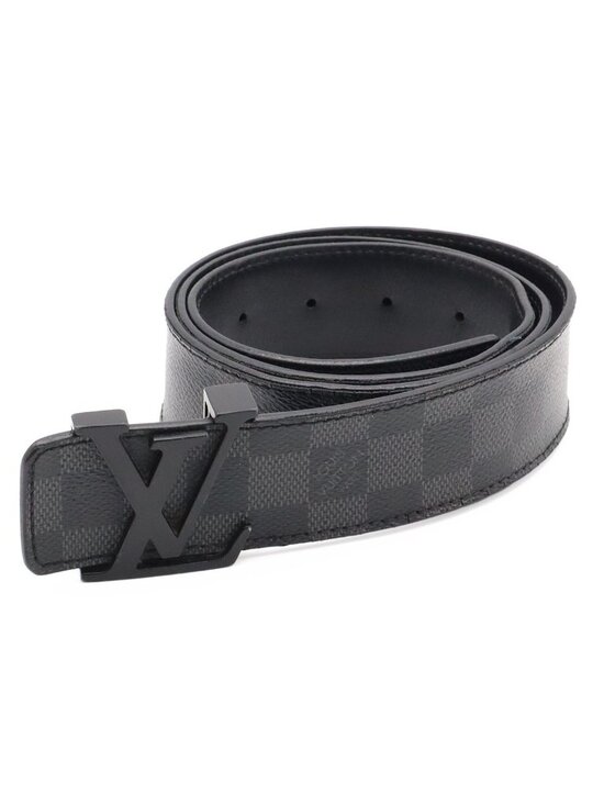 Louis Vuitton Other - Louis Vuitton Damier Graphite Ceinture LV Initial 40 Belt 95